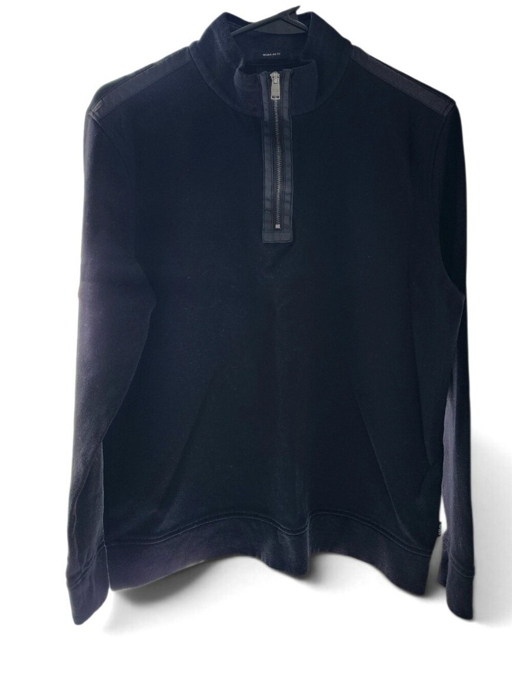 Hugo Boss Black Quarter-Zip Mock Collar Men's Sweater Size M - Picture 2 of 12